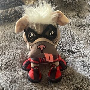 Bleacher Creatures Marvel Deadpool 3 Dogpool 8" Kuricha Sitting Plush Chibi